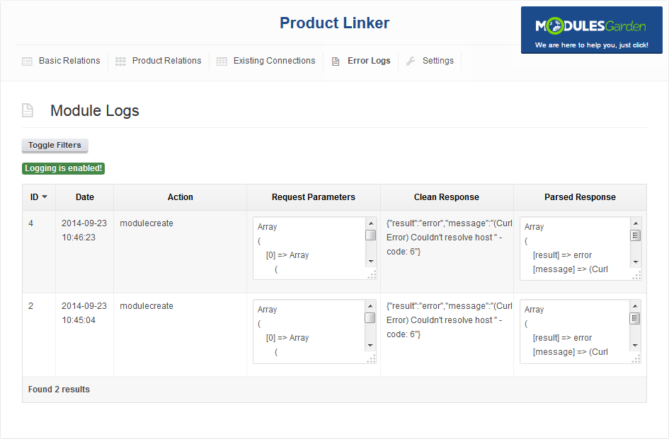 Product Linker For WHMCS: Screen 4