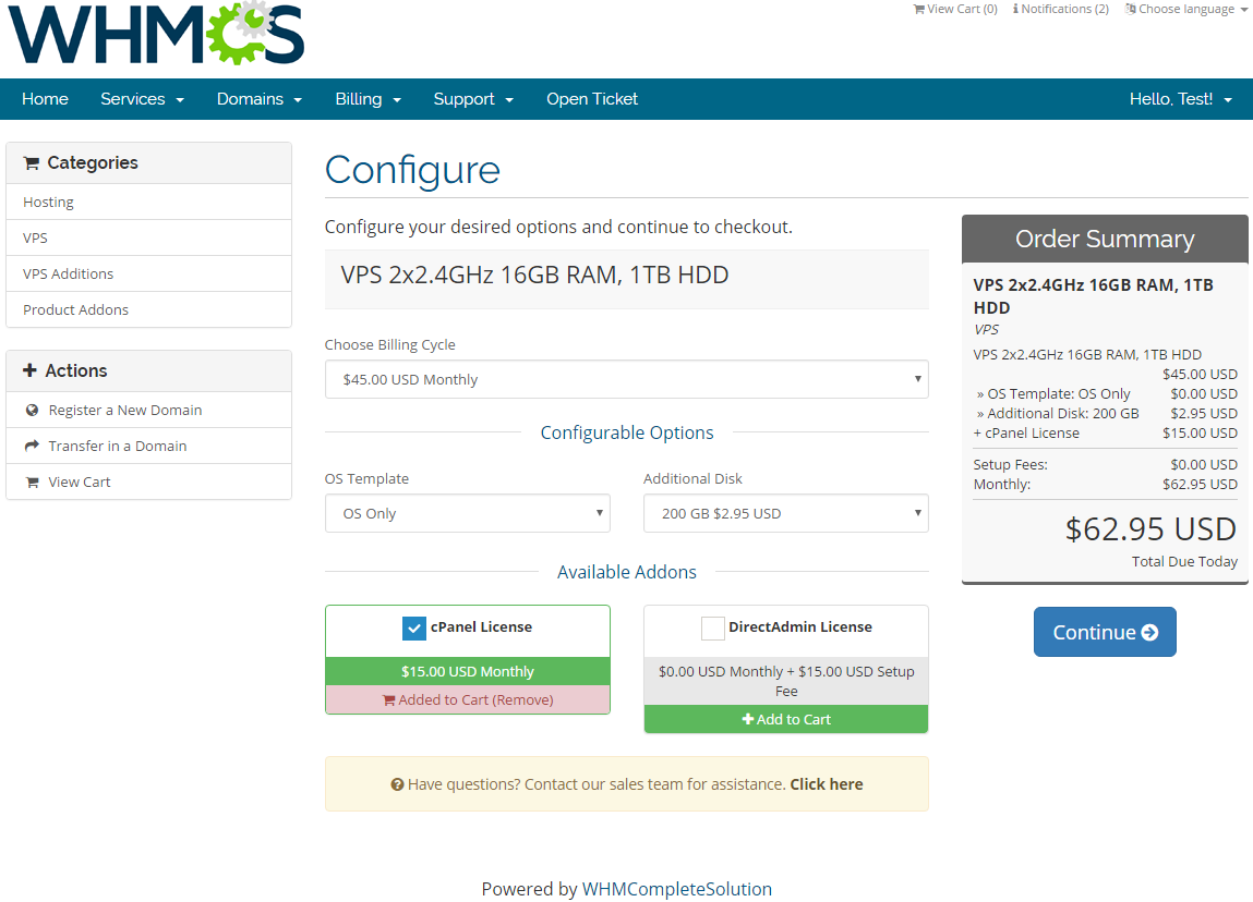 Product Linker For WHMCS: Screen 5