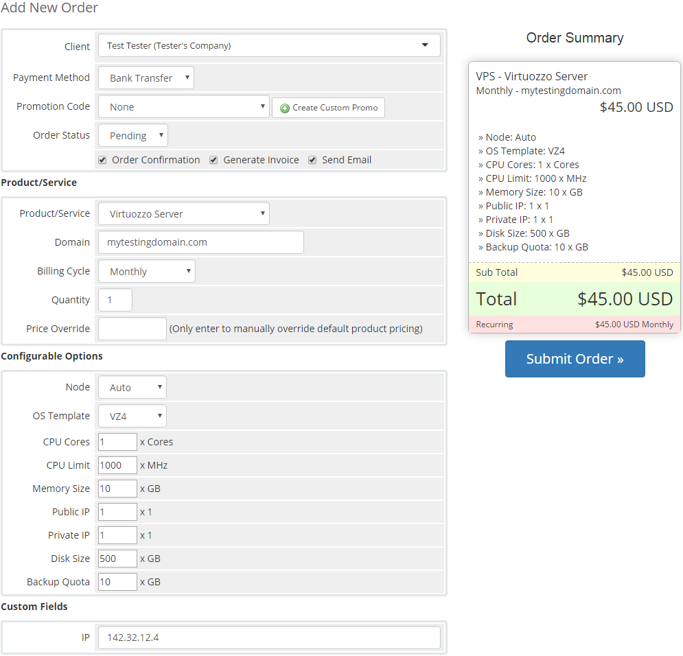 Product Linker For WHMCS: Screen 7