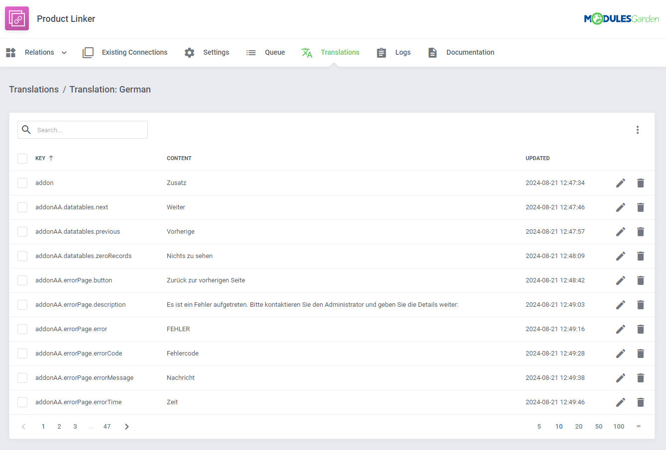 Product Linker For WHMCS: Module Screenshot 11