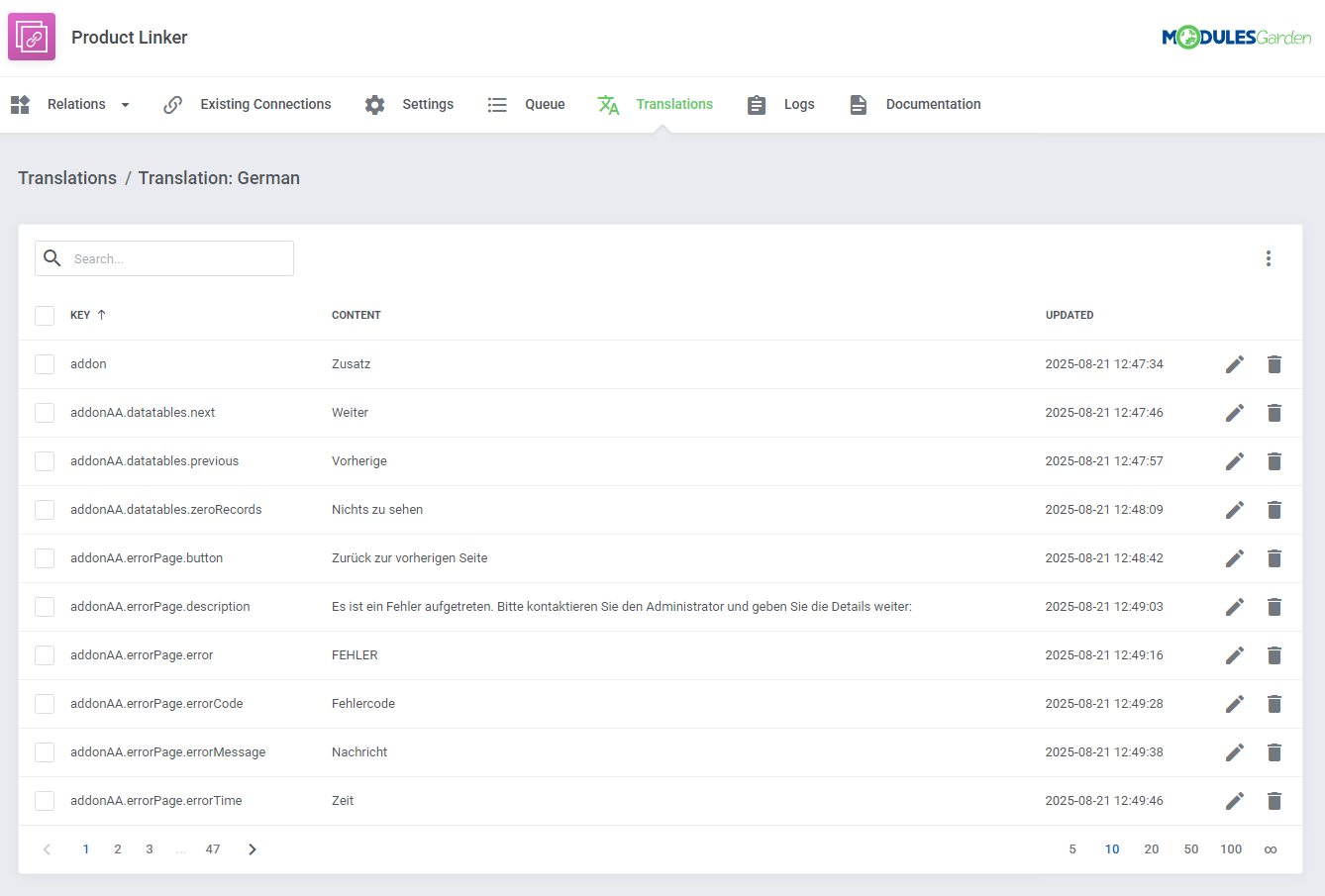 Product Linker For WHMCS: Module Screenshot 11