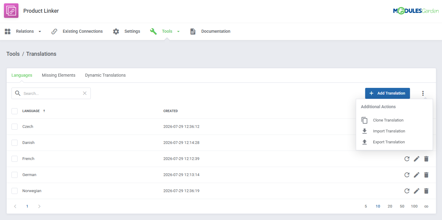 Product Linker For WHMCS: Module Screenshot 10