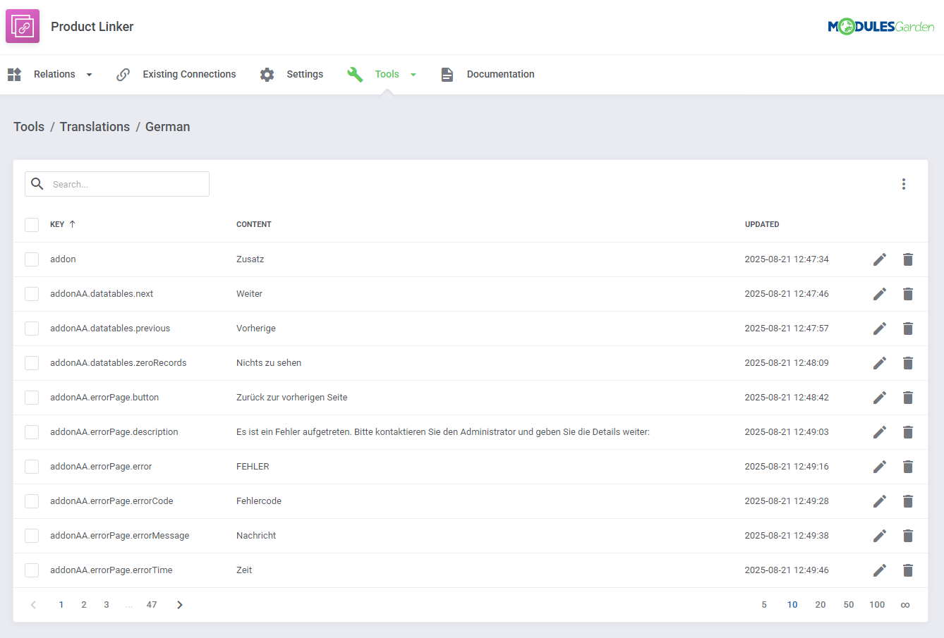 Product Linker For WHMCS: Module Screenshot 11