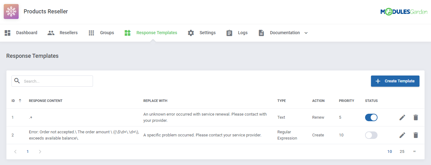 Products Reseller For WHMCS: Module Screenshot 16