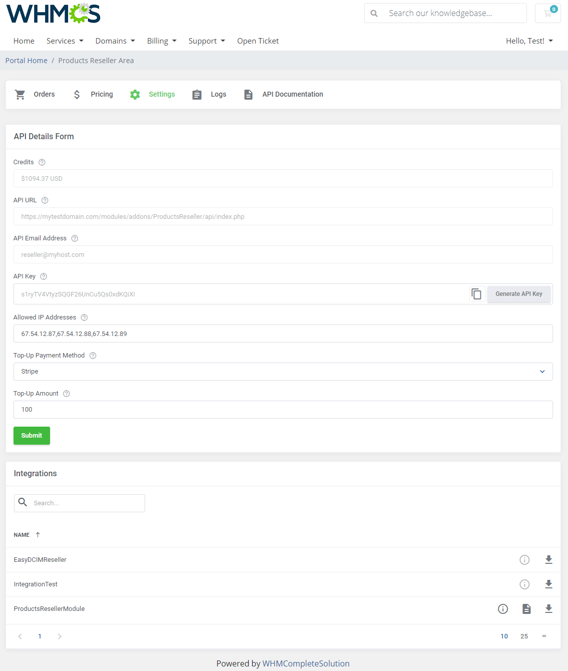 Products Reseller For WHMCS: Module Screenshot 24