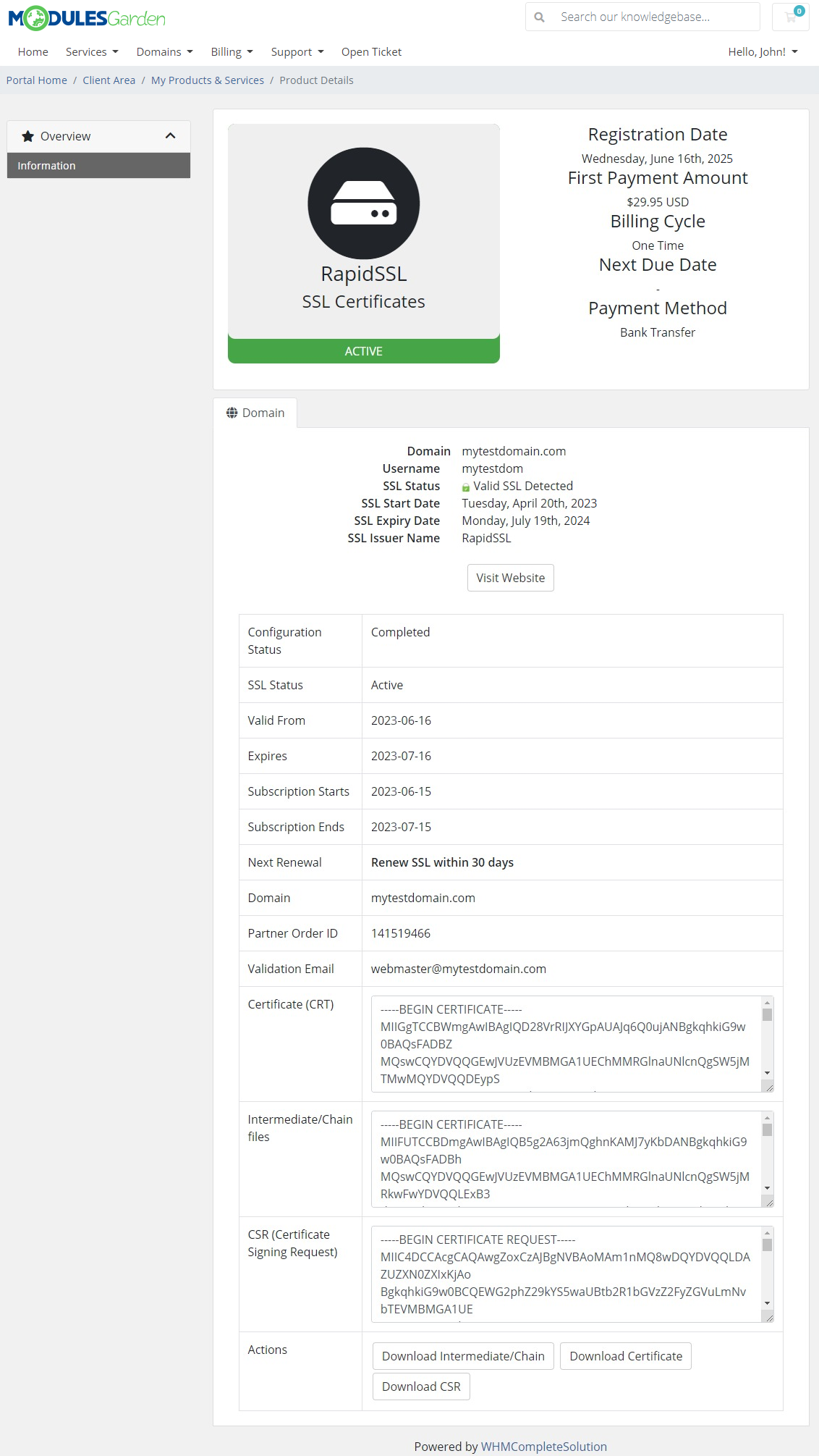 Products Reseller For WHMCS: Module Screenshot 42