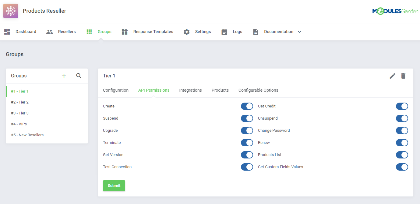 Products Reseller For WHMCS: Module Screenshot 9
