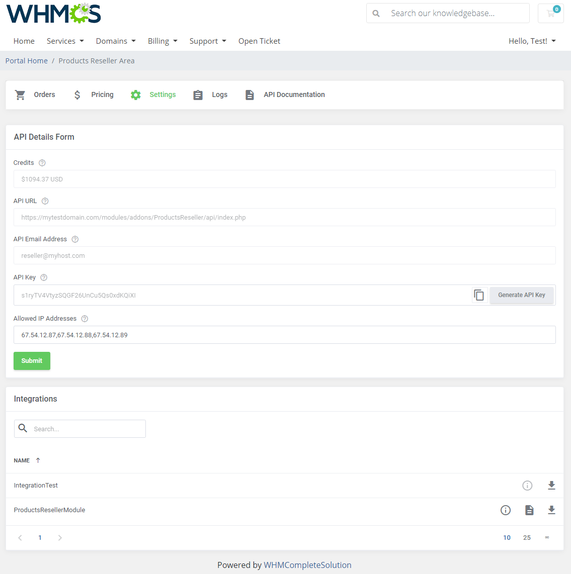 Products Reseller For WHMCS: Module Screenshot 23