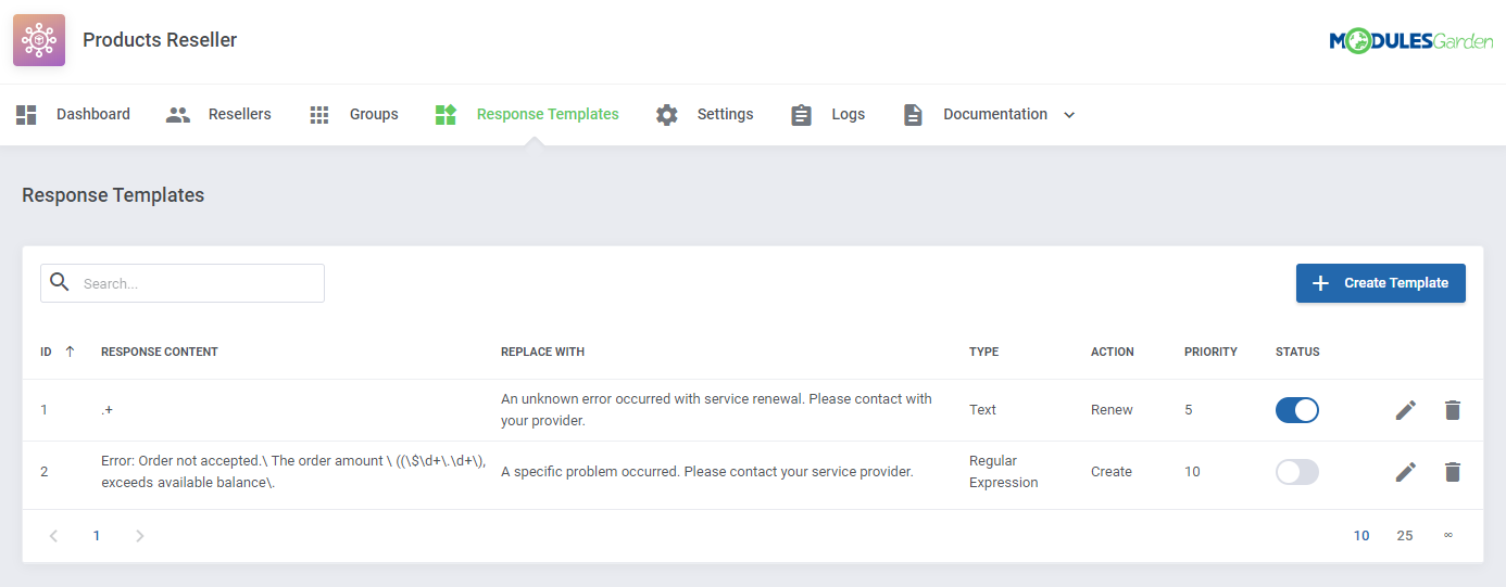 Products Reseller For WHMCS: Module Screenshot 16