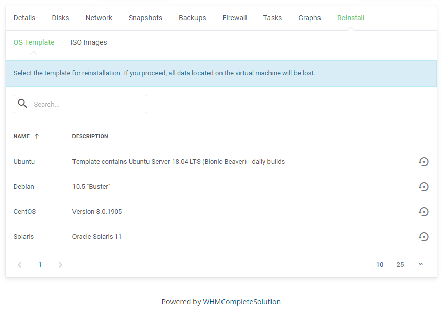 Proxmox VE Cloud VPS For WHMCS: Module Screenshot 24