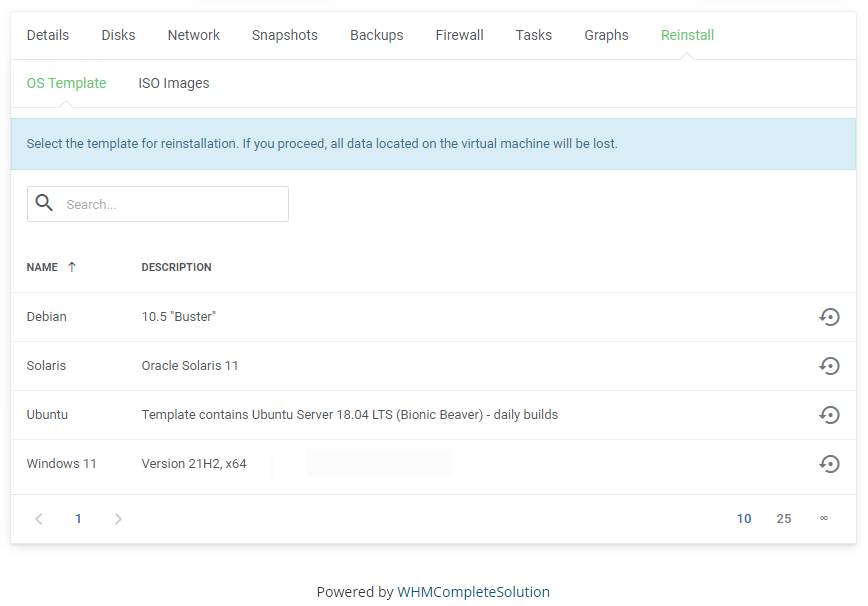 Proxmox VE Cloud VPS For WHMCS: Module Screenshot 24