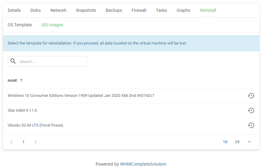 Proxmox VE Cloud VPS For WHMCS: Module Screenshot 25