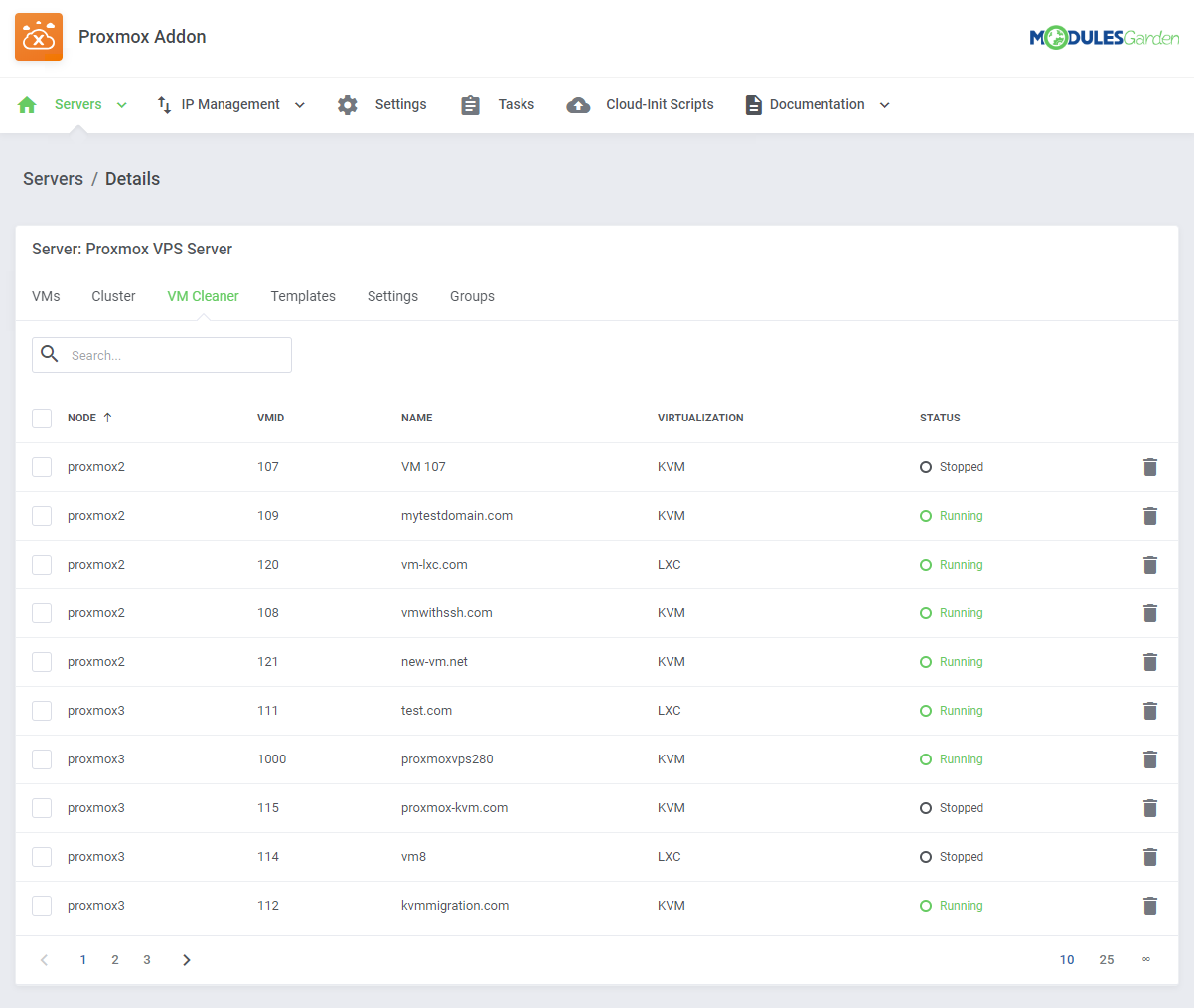 Proxmox VE Cloud VPS For WHMCS: Module Screenshot 34