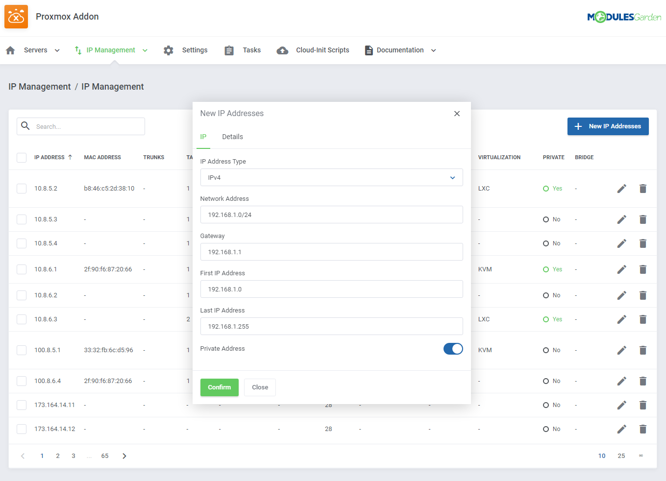 Proxmox VE Cloud VPS For WHMCS: Module Screenshot 43
