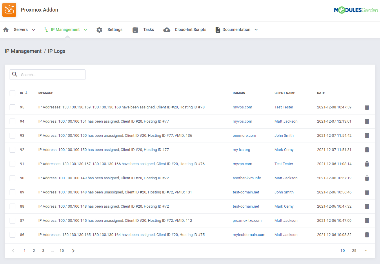 Proxmox VE Cloud VPS For WHMCS: Module Screenshot 47