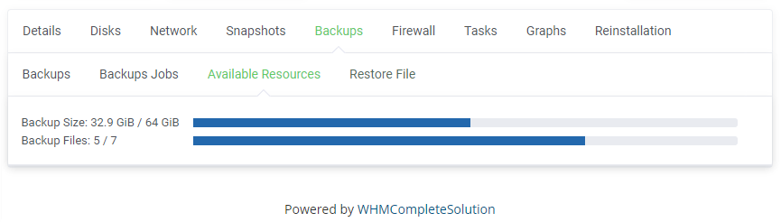 Proxmox VE Cloud VPS For WHMCS: Module Screenshot 16