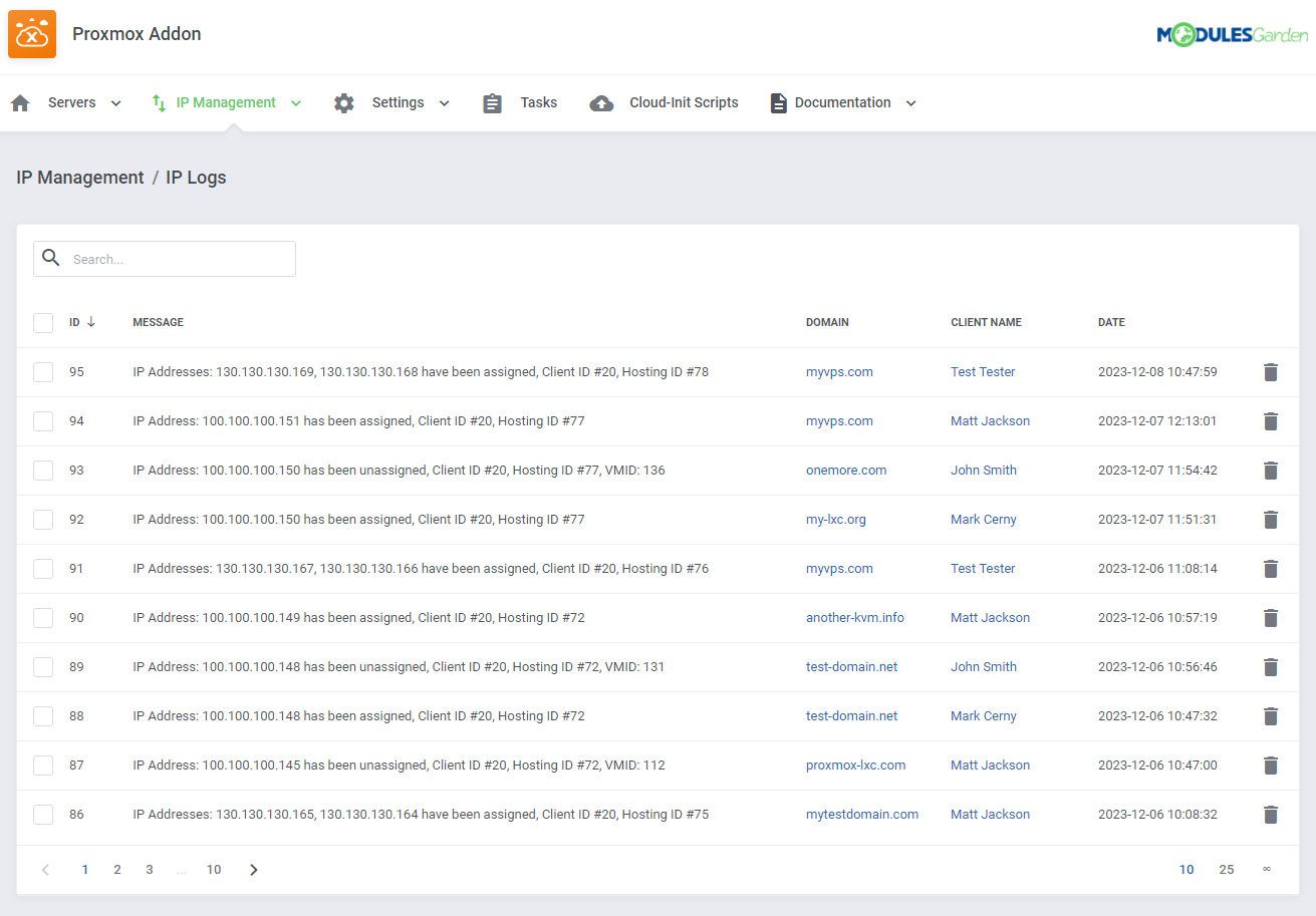 Proxmox VE Cloud VPS For WHMCS: Module Screenshot 49