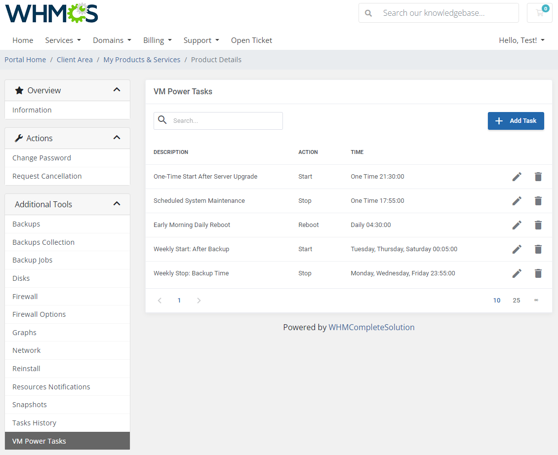Proxmox VE VPS For WHMCS: Module Screenshot 23