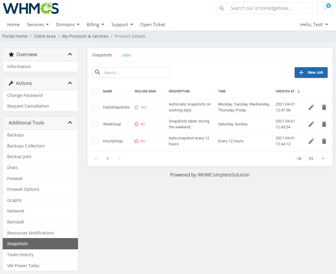 Proxmox VE VPS For WHMCS: Module Screenshot 20
