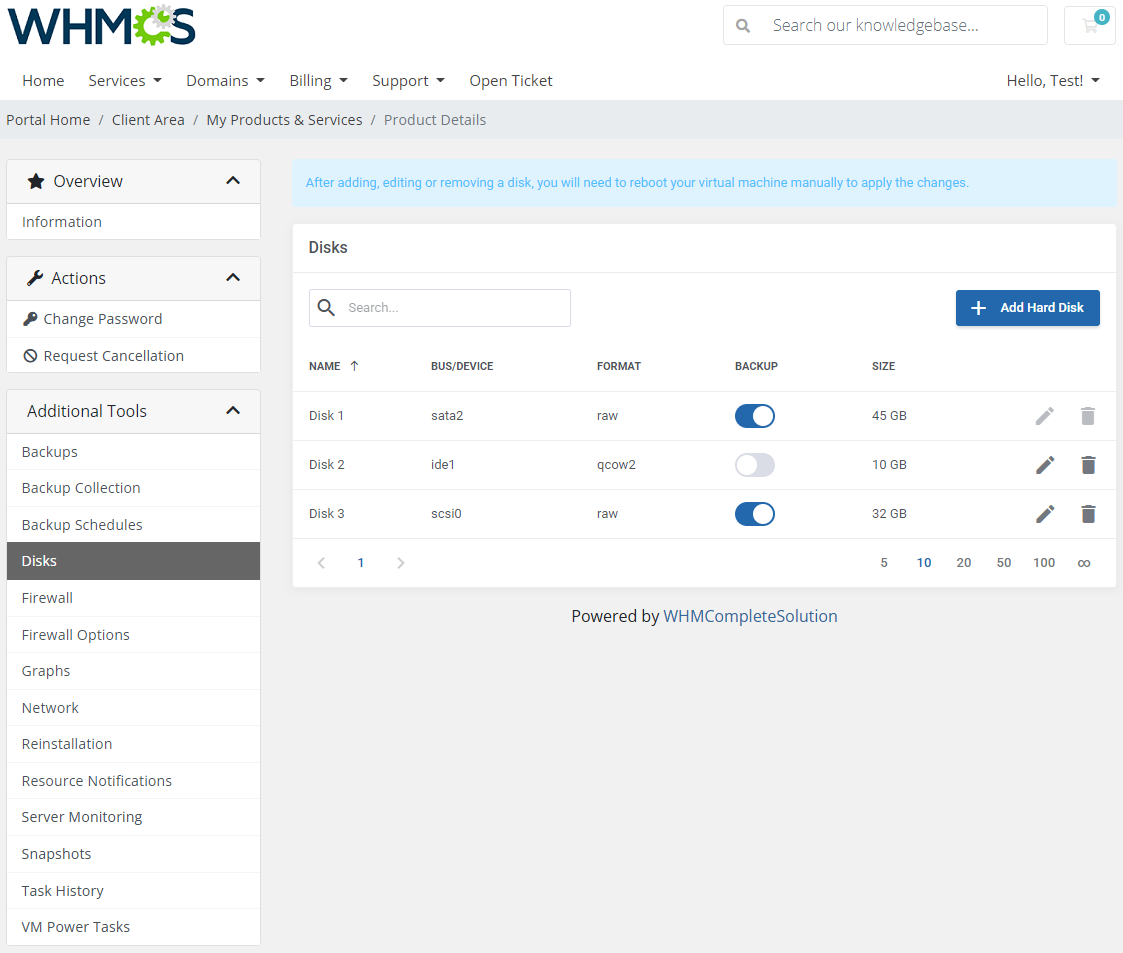 Proxmox VE VPS & Cloud For WHMCS: Module Screenshot 11