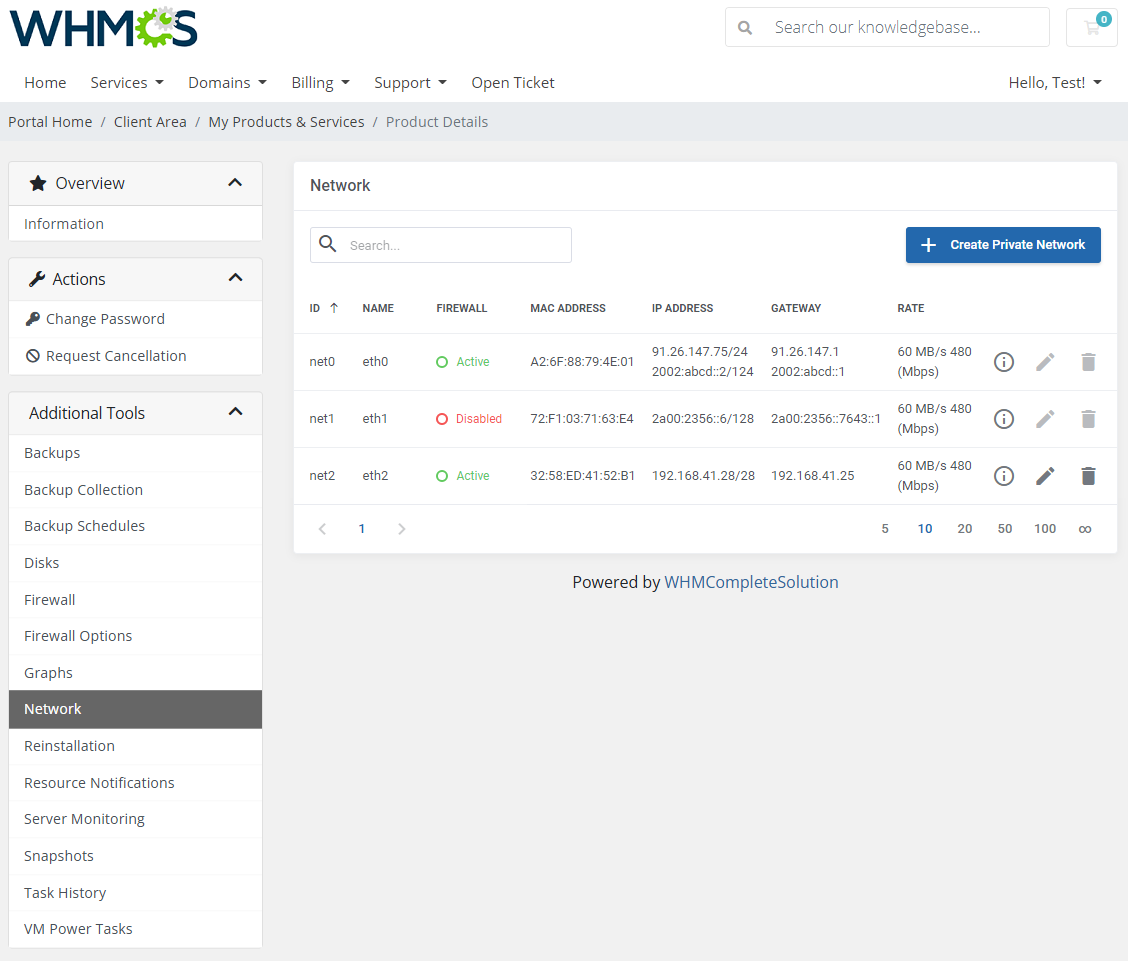 Proxmox VE VPS & Cloud For WHMCS: Module Screenshot 17