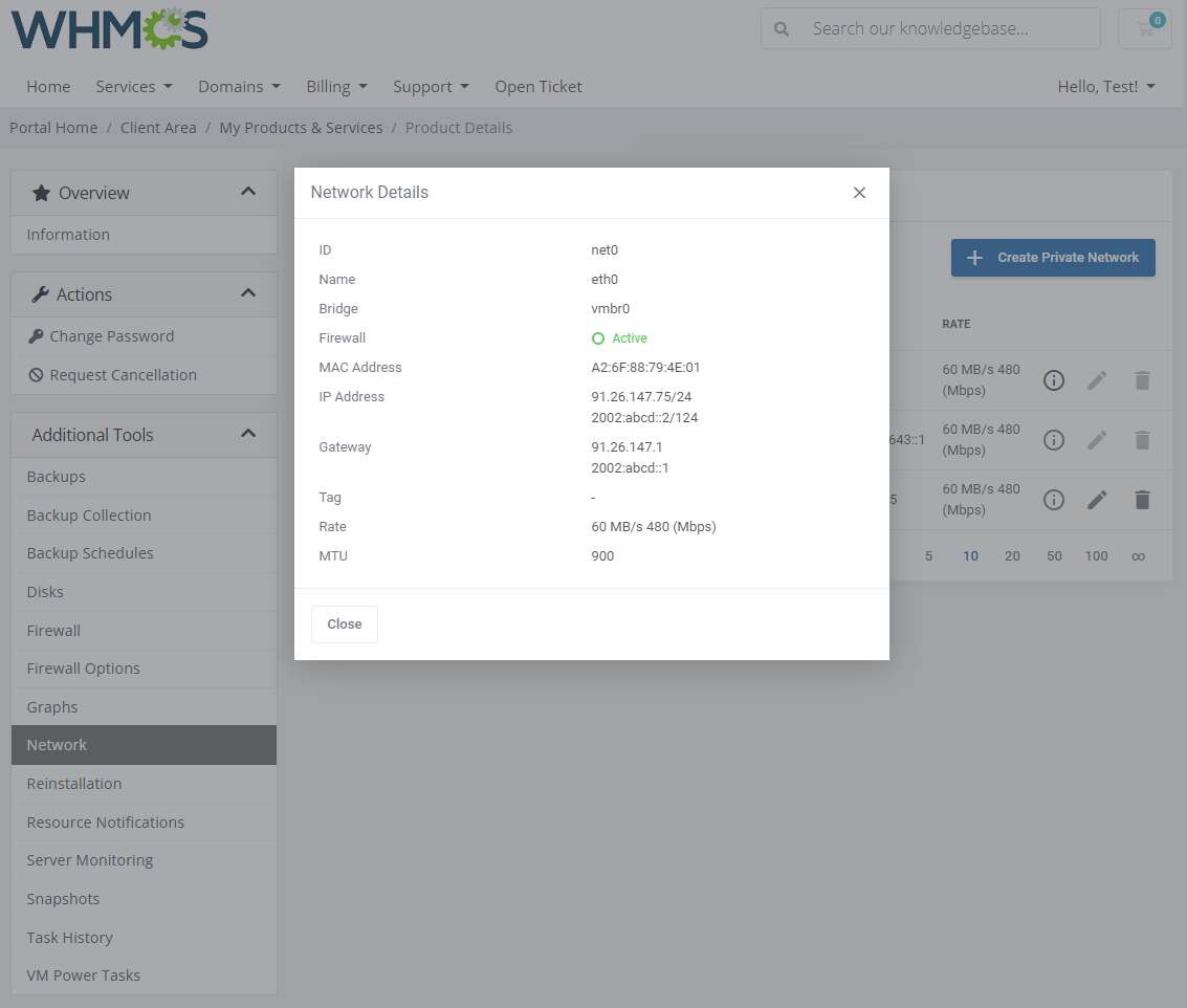 Proxmox VE VPS & Cloud For WHMCS: Module Screenshot 18