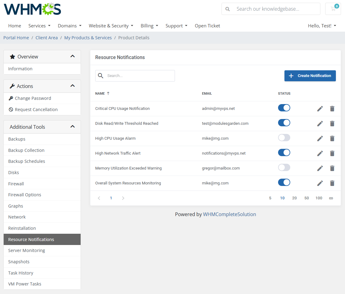 Proxmox VE VPS & Cloud For WHMCS: Module Screenshot 21