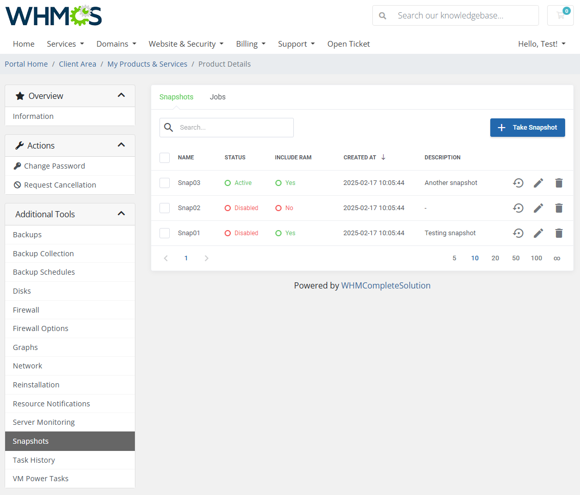 Proxmox VE VPS & Cloud For WHMCS: Module Screenshot 24