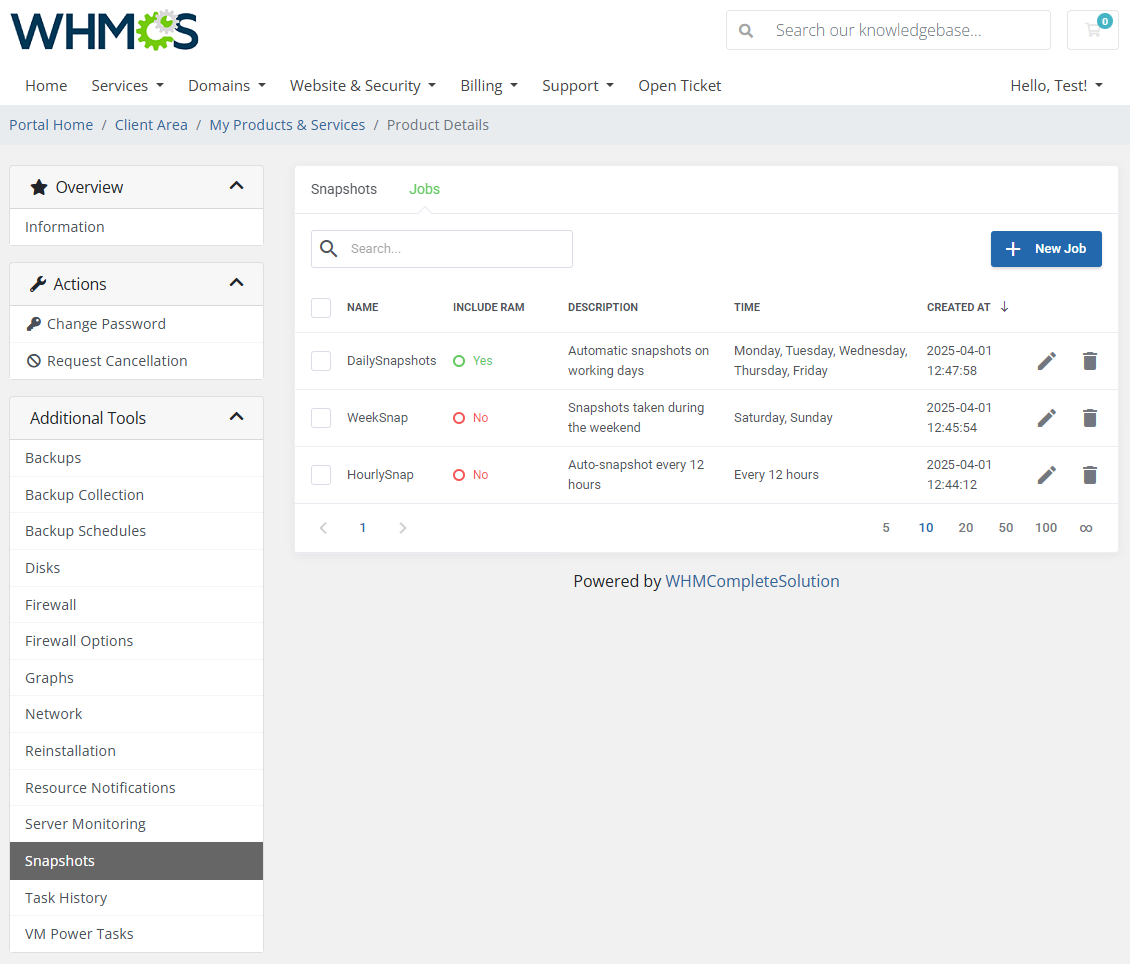 Proxmox VE VPS & Cloud For WHMCS: Module Screenshot 25
