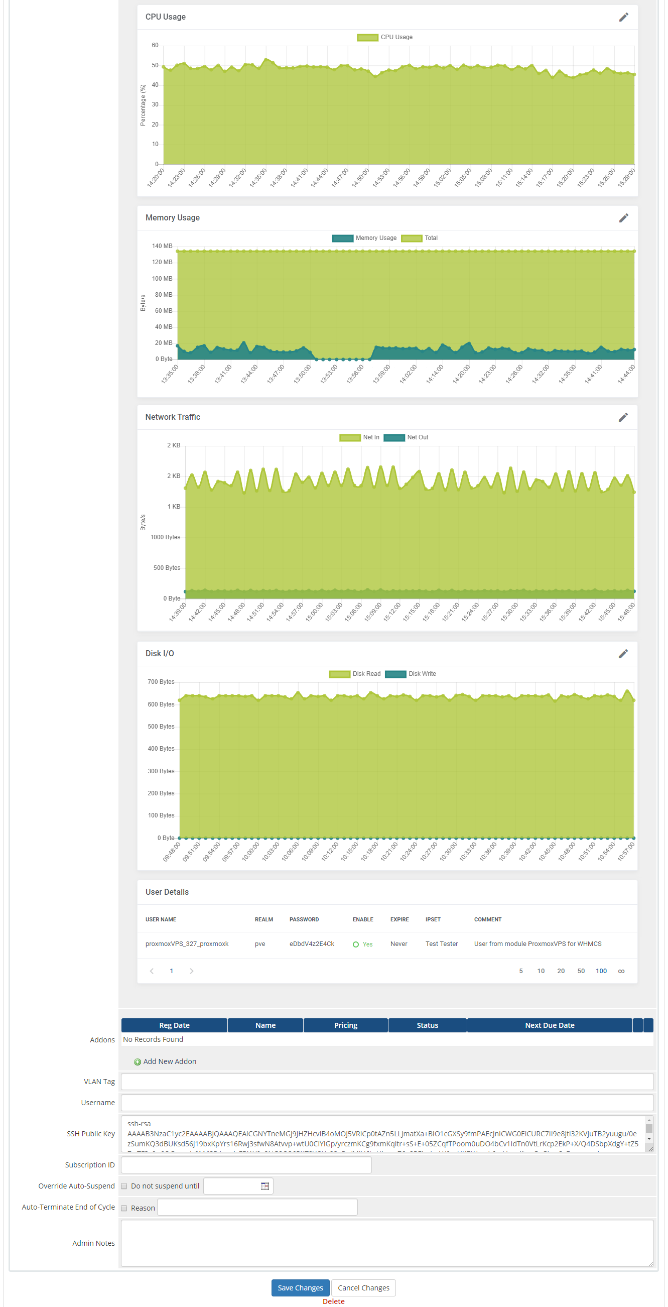 Proxmox VE VPS & Cloud For WHMCS: Module Screenshot 34