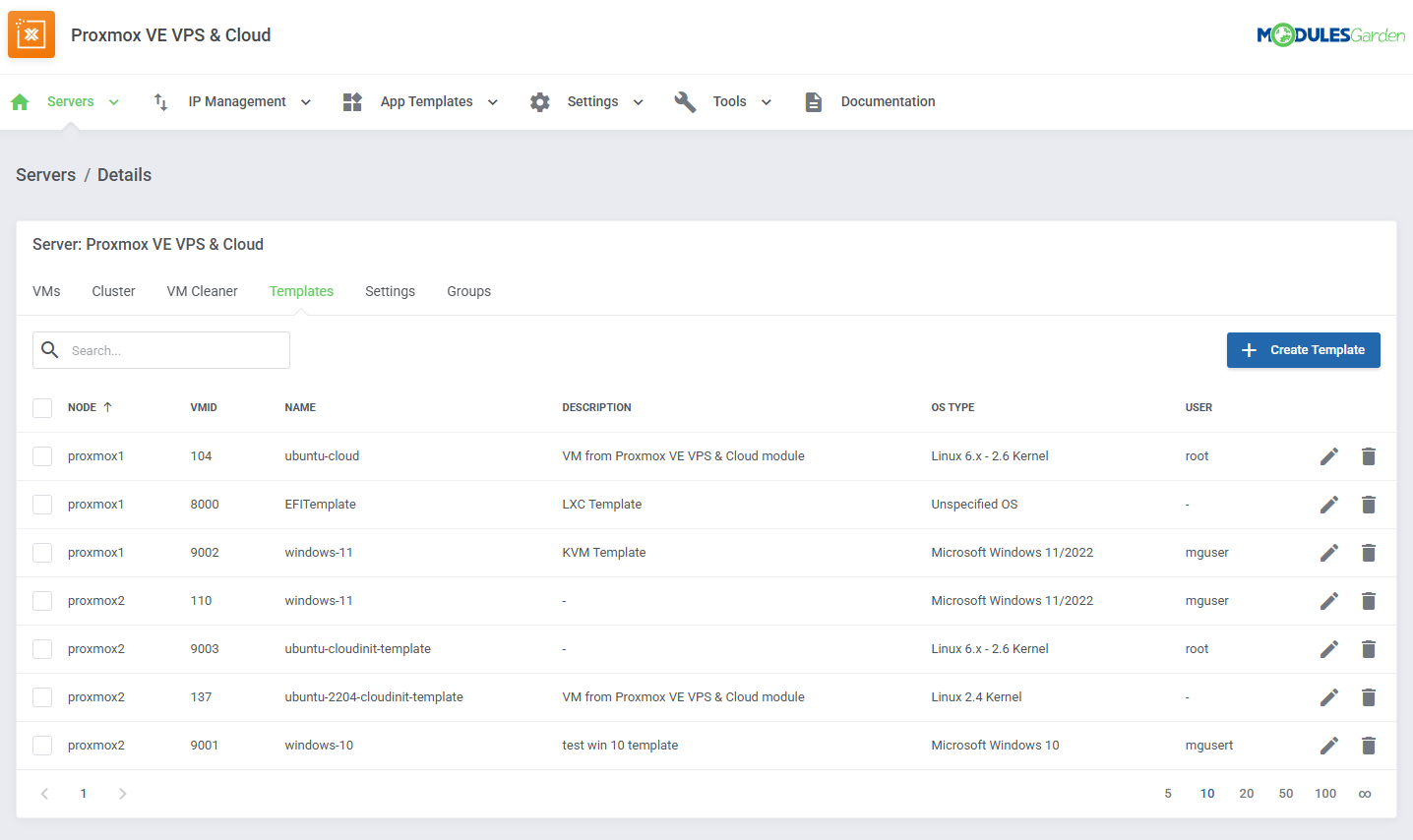 Proxmox VE VPS & Cloud For WHMCS: Module Screenshot 43