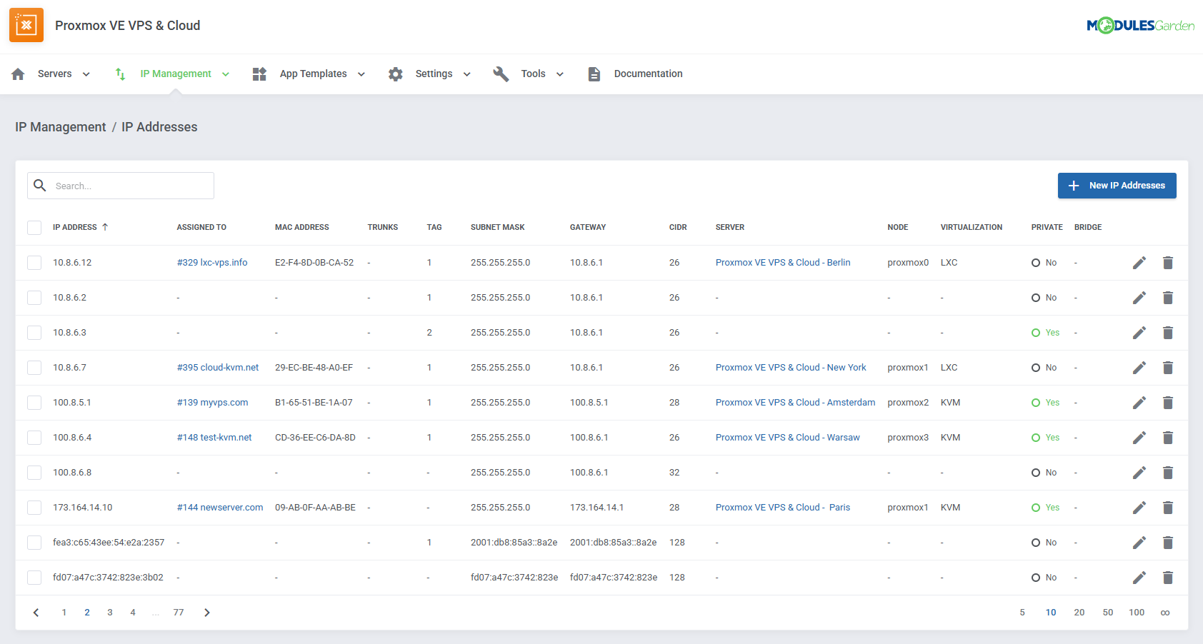 Proxmox VE VPS & Cloud For WHMCS: Module Screenshot 50