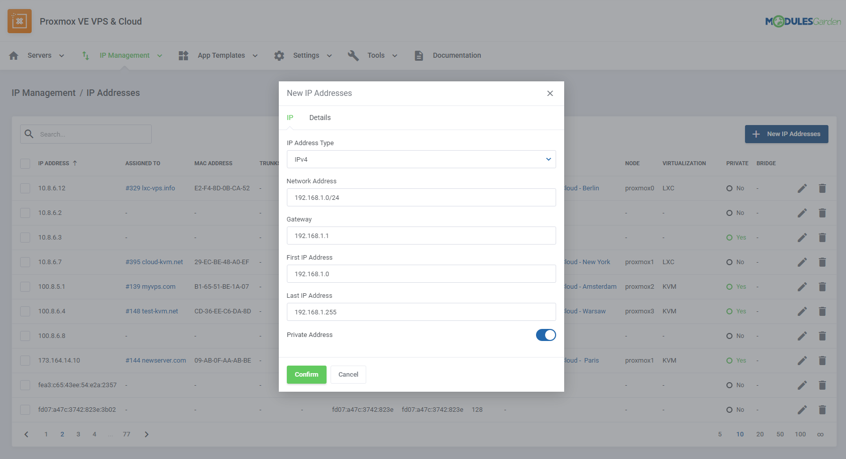 Proxmox VE VPS & Cloud For WHMCS: Module Screenshot 51
