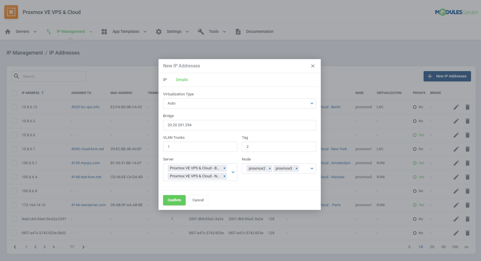 Proxmox VE VPS & Cloud For WHMCS: Module Screenshot 54