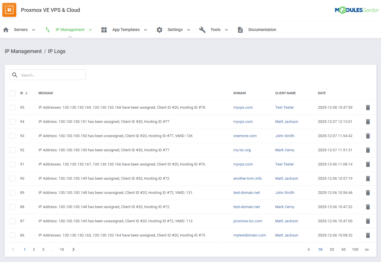 Proxmox VE VPS & Cloud For WHMCS: Module Screenshot 55