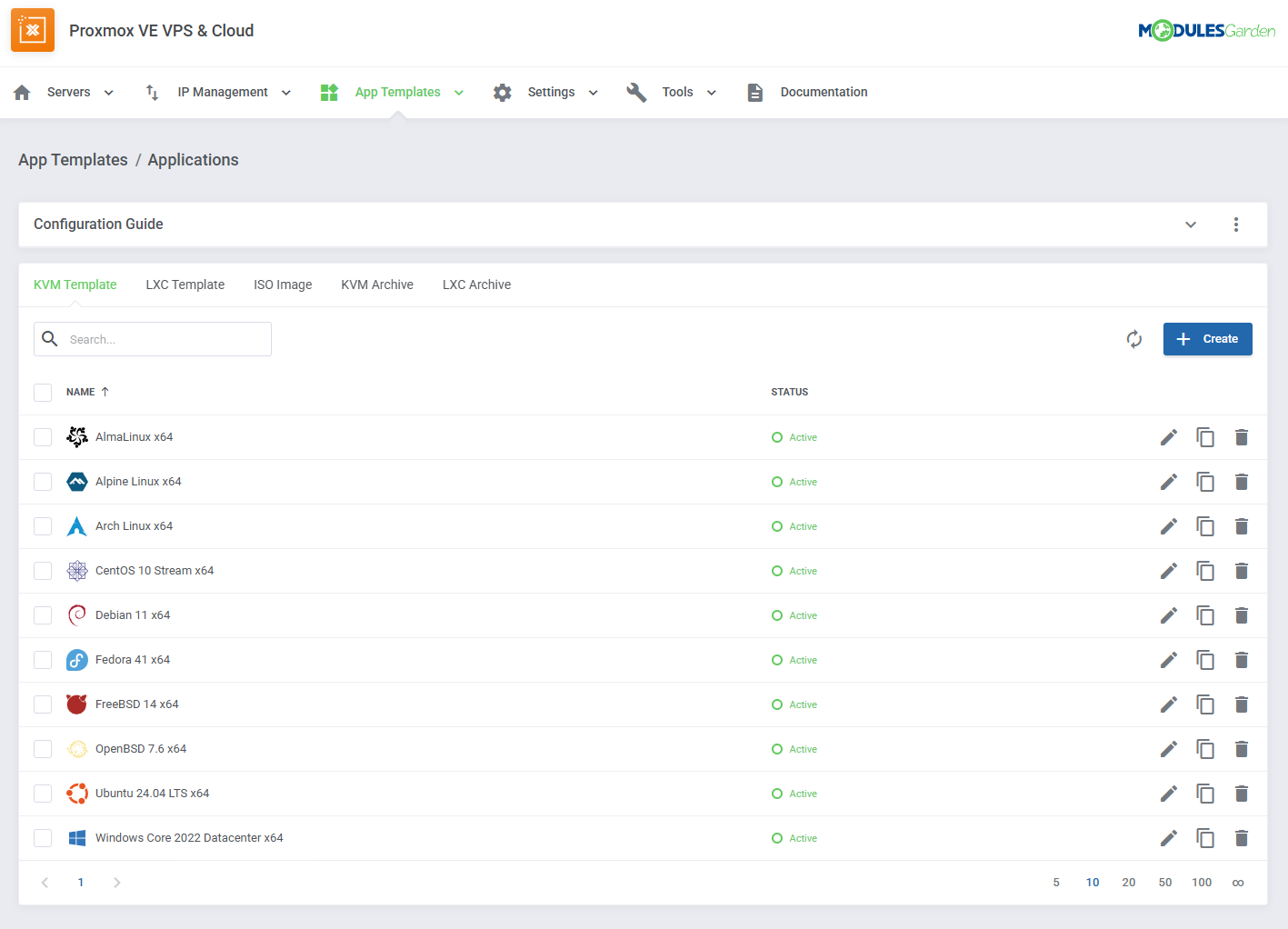 Proxmox VE VPS & Cloud For WHMCS: Module Screenshot 56