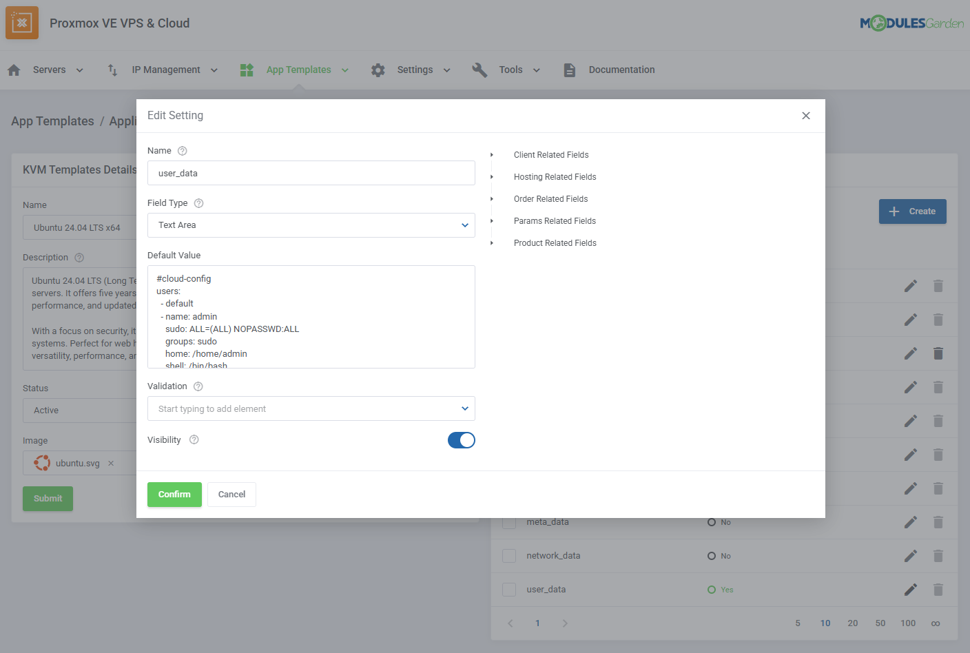 Proxmox VE VPS & Cloud For WHMCS: Module Screenshot 58