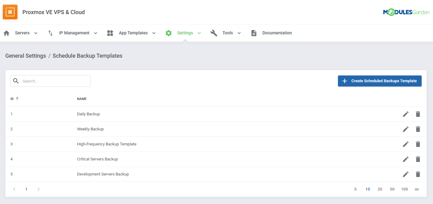 Proxmox VE VPS & Cloud For WHMCS: Module Screenshot 61