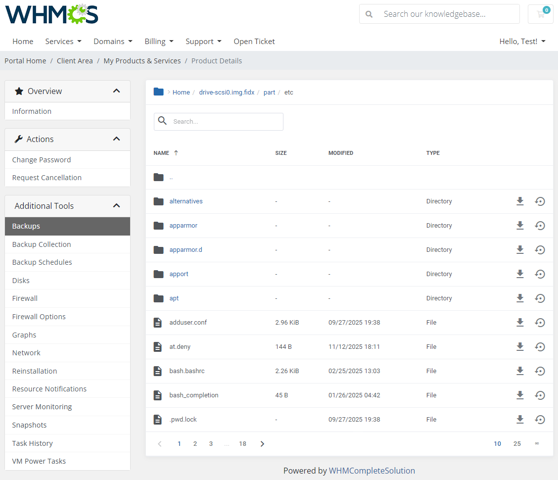 Proxmox VE VPS & Cloud For WHMCS: Module Screenshot 7