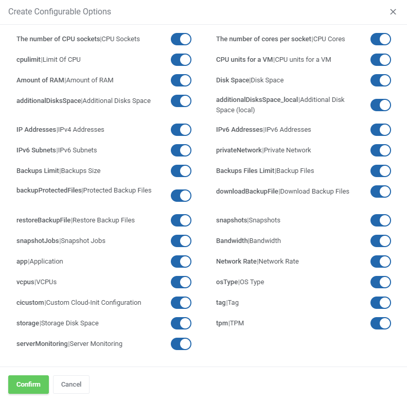 Proxmox VE VPS & Cloud For WHMCS: Module Screenshot 74
