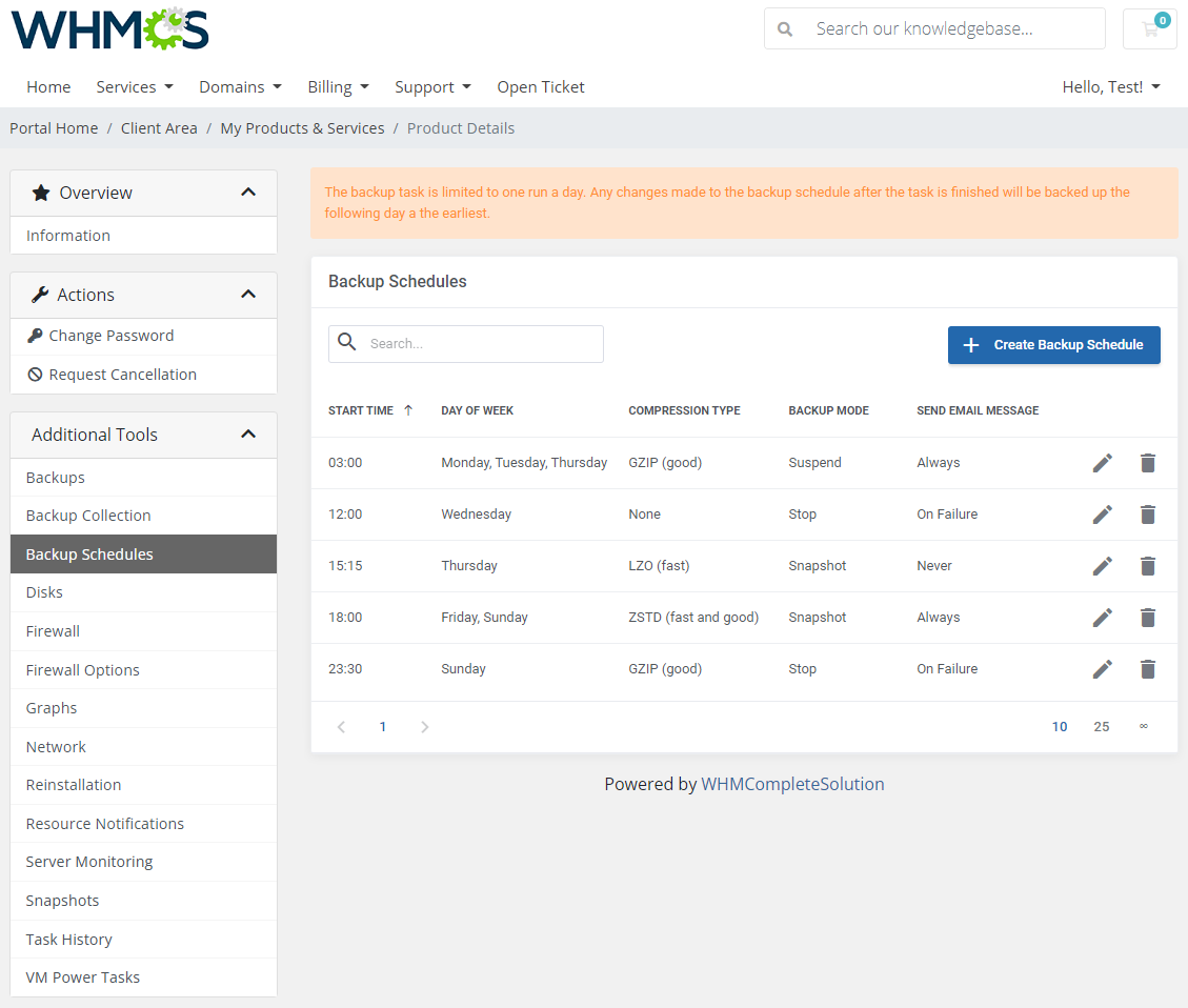 Proxmox VE VPS & Cloud For WHMCS: Module Screenshot 9