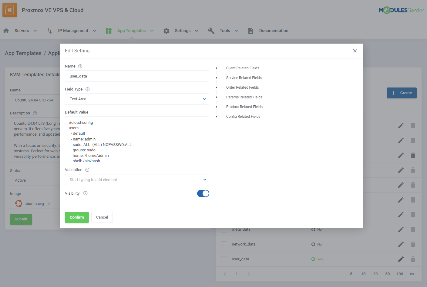 Proxmox VE VPS & Cloud For WHMCS: Module Screenshot 58
