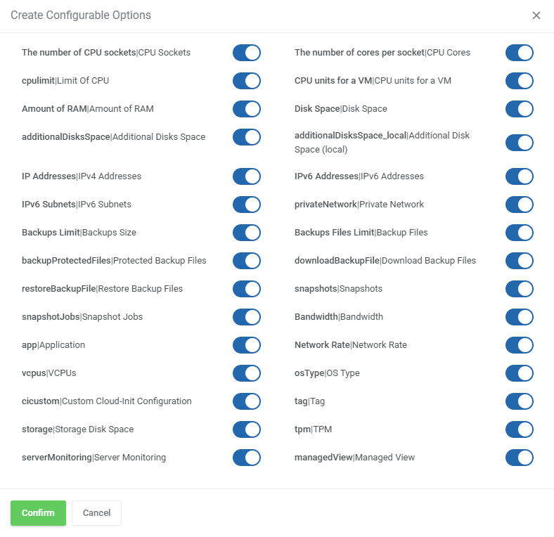 Proxmox VE VPS & Cloud For WHMCS: Module Screenshot 74