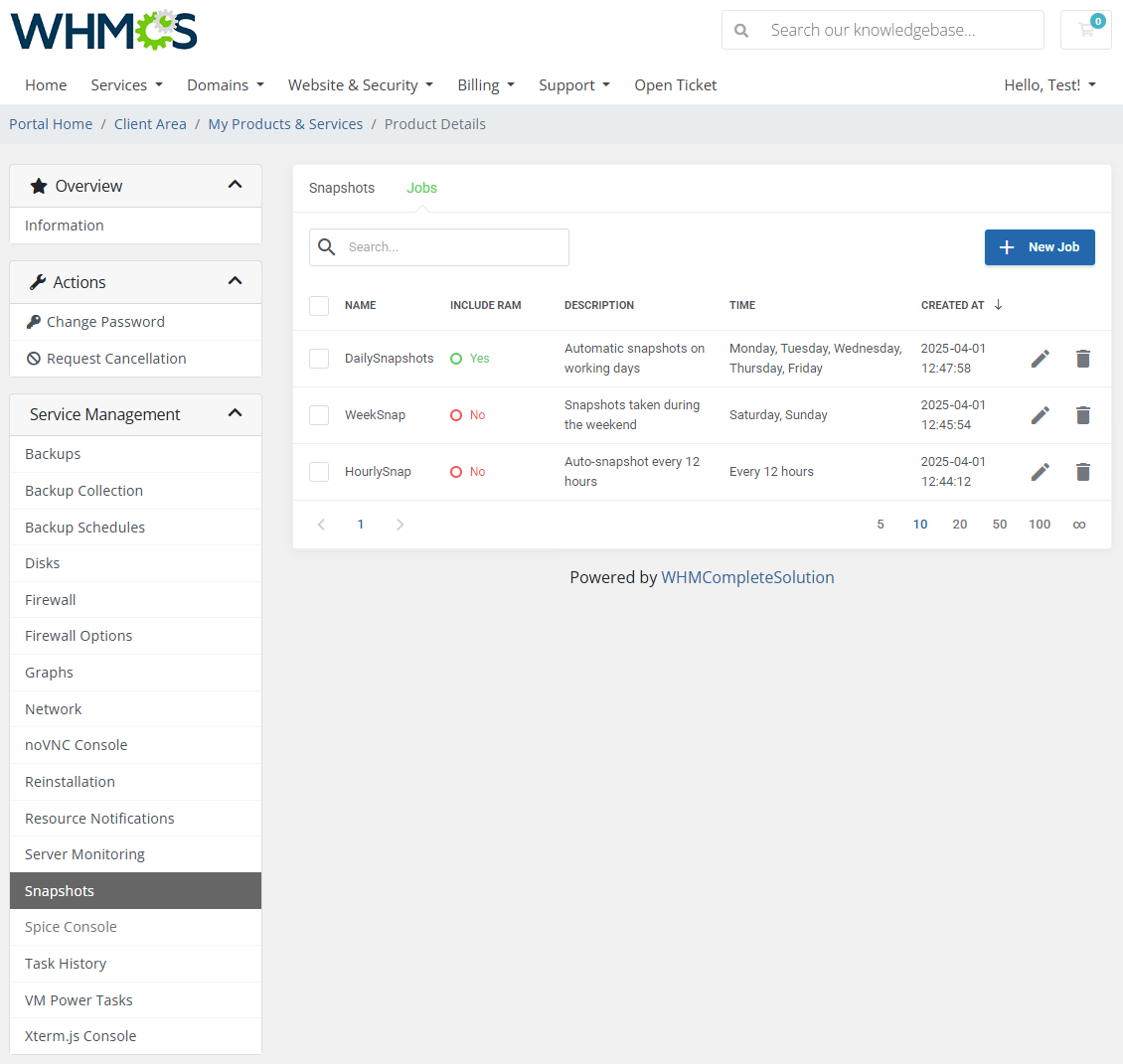 Proxmox VE VPS & Cloud For WHMCS: Module Screenshot 25