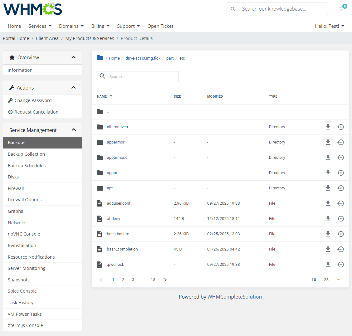 Proxmox VE VPS & Cloud For WHMCS: Module Screenshot 7