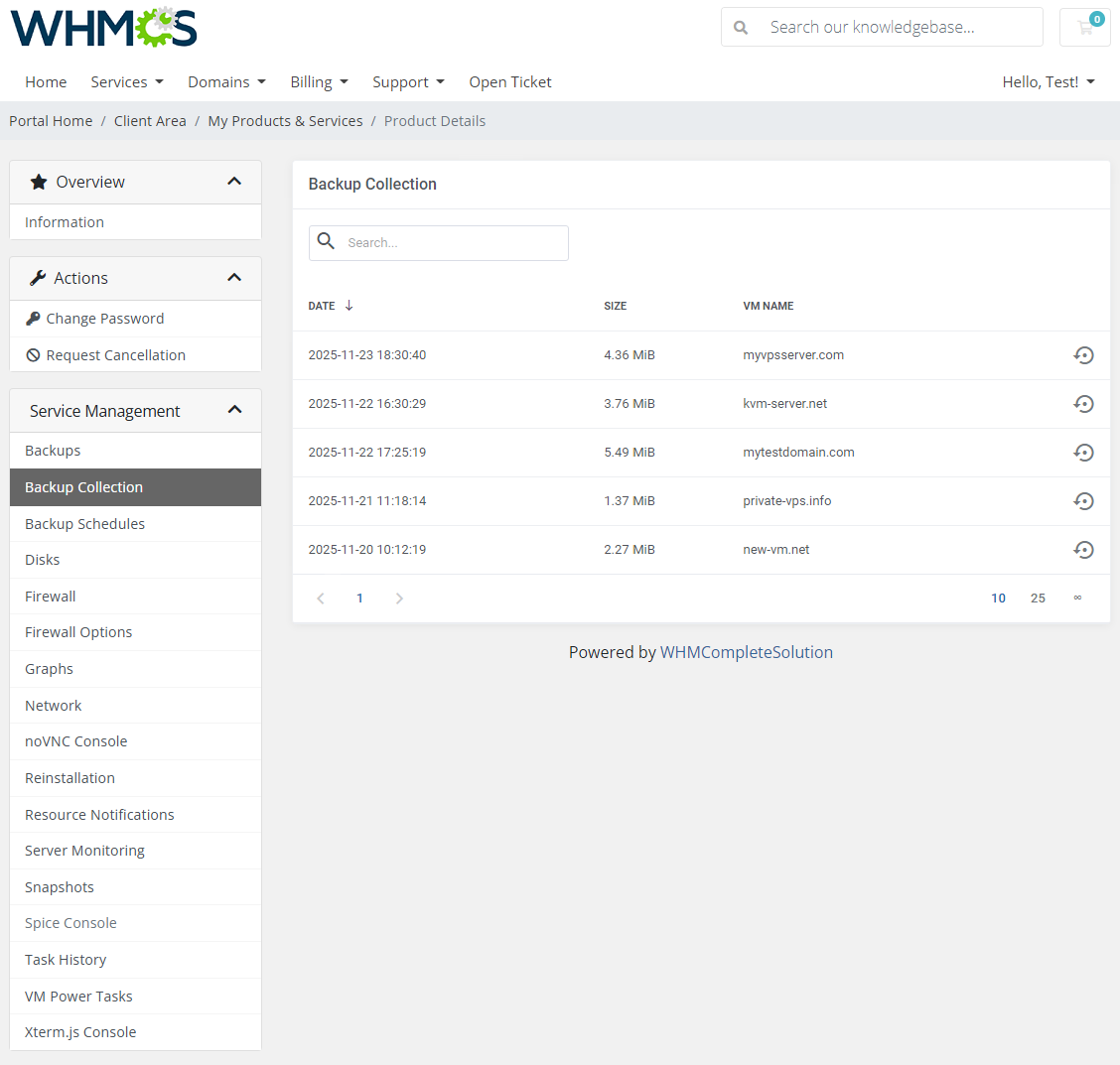 Proxmox VE VPS & Cloud For WHMCS: Module Screenshot 8