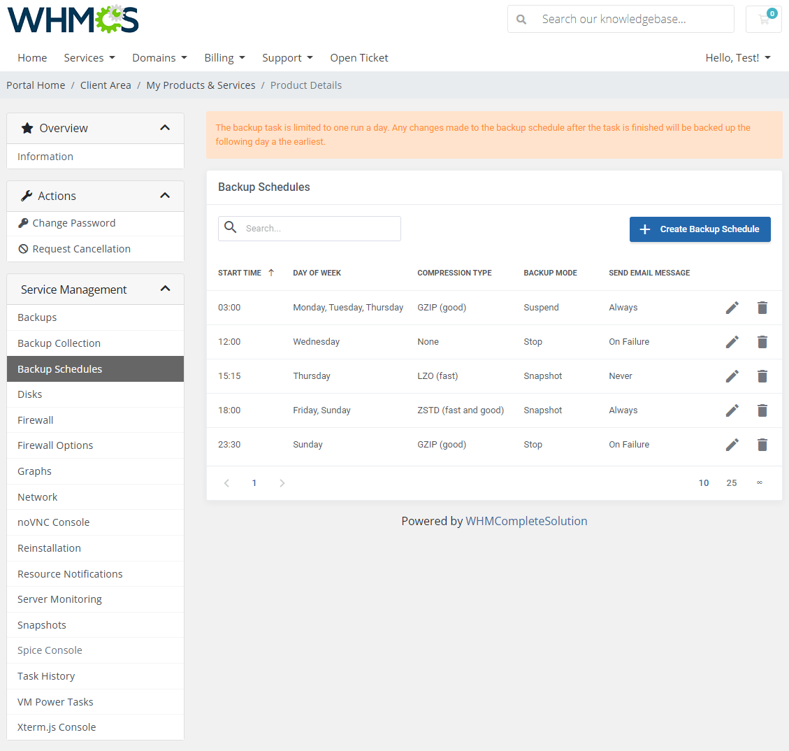 Proxmox VE VPS & Cloud For WHMCS: Module Screenshot 9