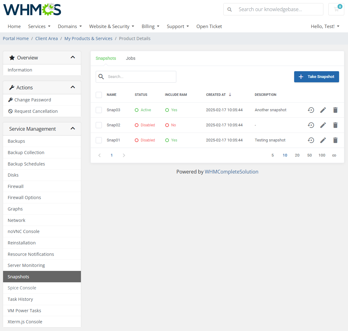 Proxmox VE VPS & Cloud For WHMCS: Module Screenshot 24