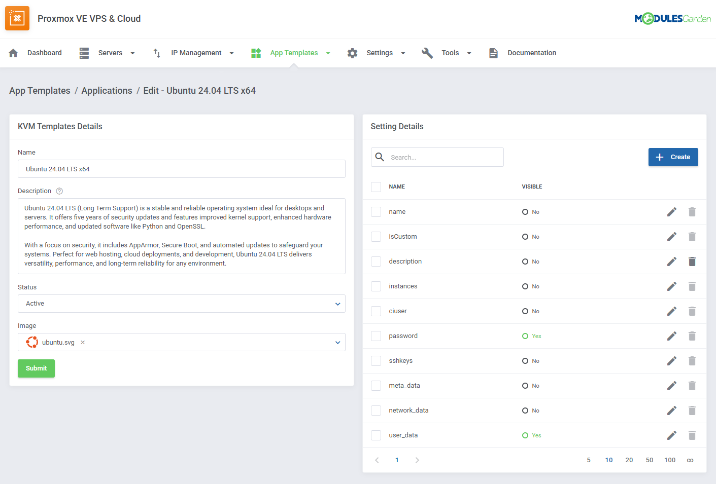Proxmox VE VPS & Cloud For WHMCS: Module Screenshot 58