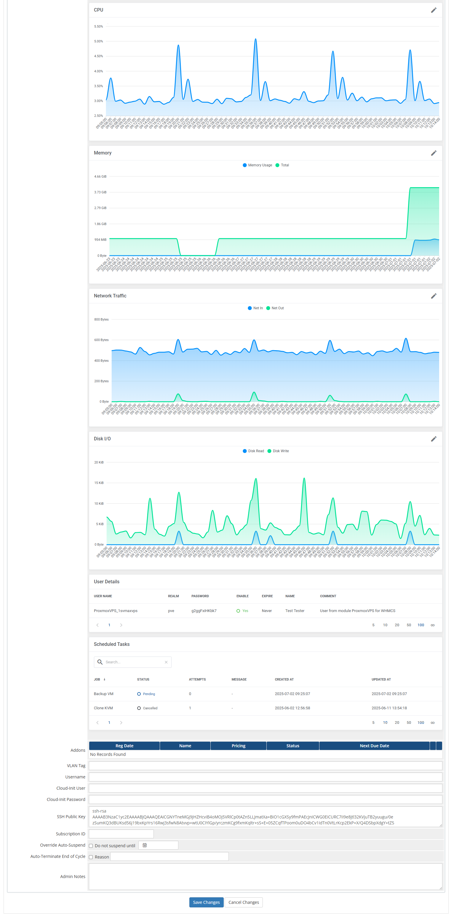 Proxmox VE VPS & Cloud For WHMCS: Module Screenshot 34